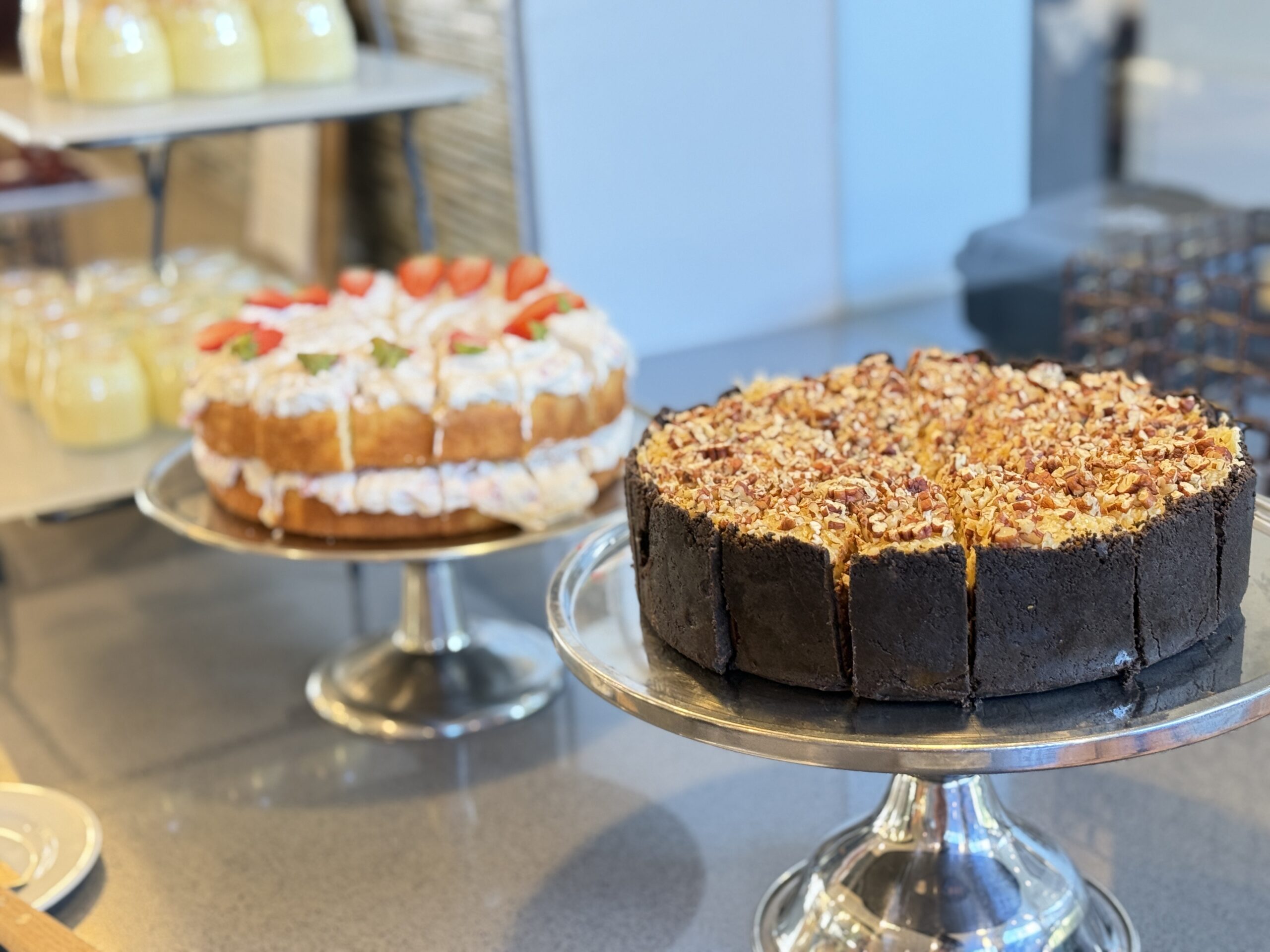 Dessert cakes featured at Sunday Brunch Club